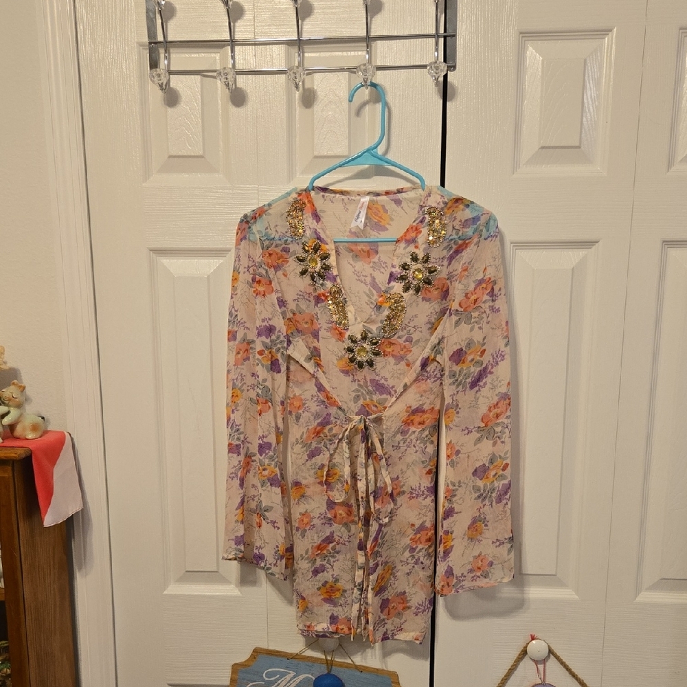 Floral Embellished Blouse